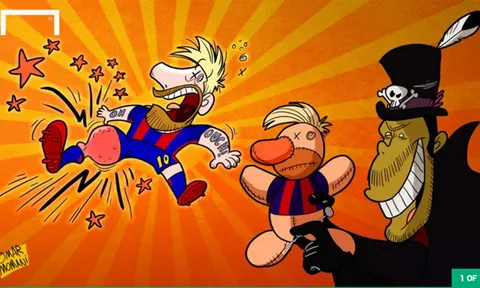 Hí họa Messi bị yểm bùa nên chấn thương liên tục
