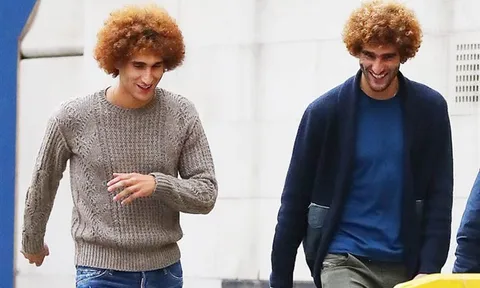 Học Pogba, Fellaini cũng trình làng kiểu tóc mới