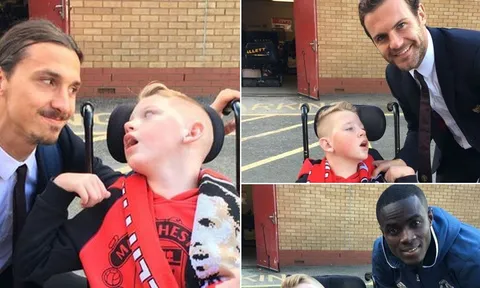 Ibrahimovic hoàn thành mơ ước của fan nhí bị bại não