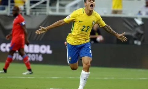 Coutinho lập hat-trick, Brazil đè bẹp Haiti với tỉ số 7-1