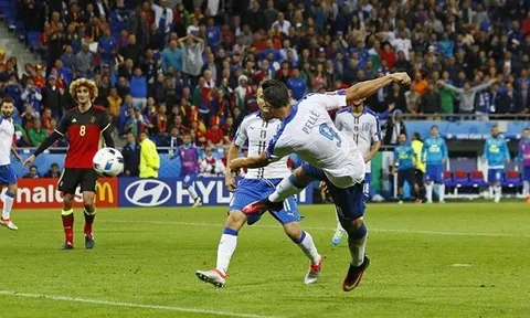 Graziano Pelle volley đẳng cấp, Italia khuất phục "Quỷ đỏ" ngay tại sào huyệt