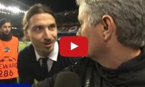 Jose Mourinho giật mình vì trò đùa của Zlatan Ibrahimovic.