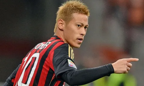 Keisuke Honda trong màu áo AC Milan