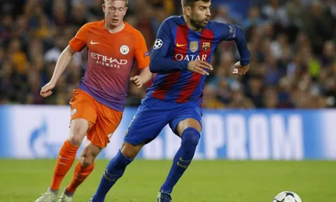 Kevin De Bruyne bất lực trước hàng thủ Barcelona