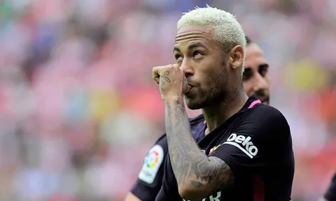 Không Messi, Neymar giúp Barca tàn sát Sporting Gijon