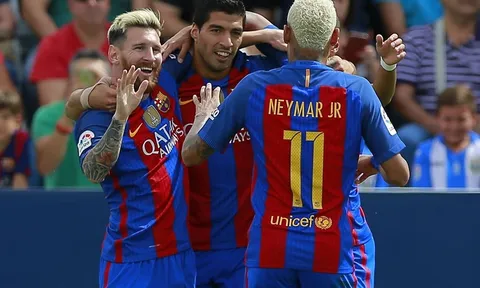 MSN lần đầu cùng nổ hiệp một, Barca hủy diệt tân binh La liga