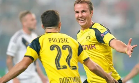 Legia Warsaw 0-6 Borussia Dortmund (Bảng F)