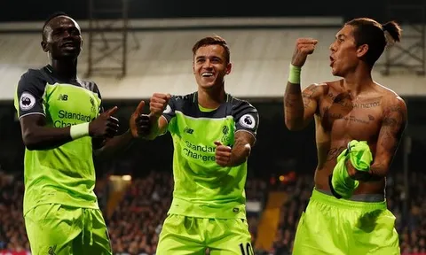 Liverpool đánh bại Crystal Palace trong cơn mưa bàn thắng