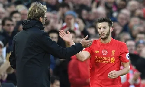Liverpool nhận tin dữ, Lallana chưa xác định ngày trở lại