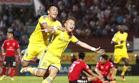 Long An 1-2 Sông Lam Nghệ An (Vòng 19 V-League 2016)