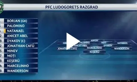Ludogorets Razgrad 2 - 3 Arsenal (vòng bảng Champions League)
