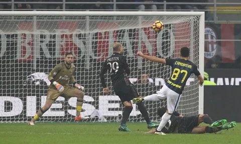 Màn rượt đuổi tỷ số ngoạn mục trong trận Derby Milano