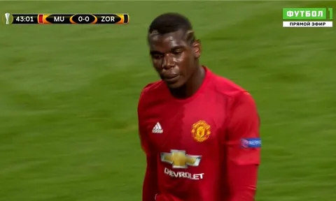 Màn trình diễn của Paul Pogba trước Zorya Luhansk