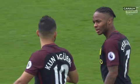 Màn trình diễn của Sterling và Aguero trước Stoke City
