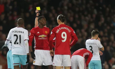 Man United mất cả Pogba lẫn Fellaini ở trận tái đấu West Ham
