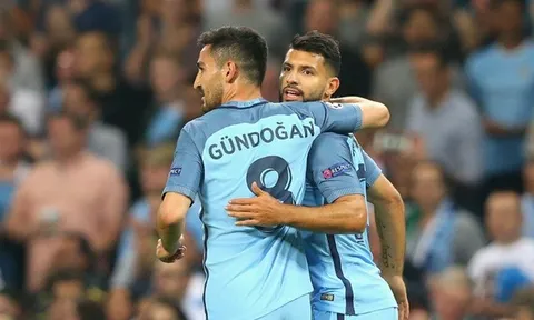 Manchester City 4-0 Monchengladbach (Bảng C)