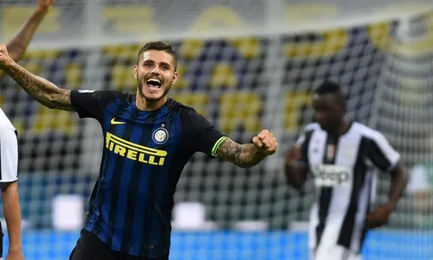 Mauro Icardi chơi cực hay, làm khổ hàng thủ Juventus
