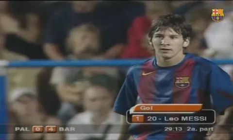 Sự thật về bàn thắng đầu tiên của Messi cho Barca