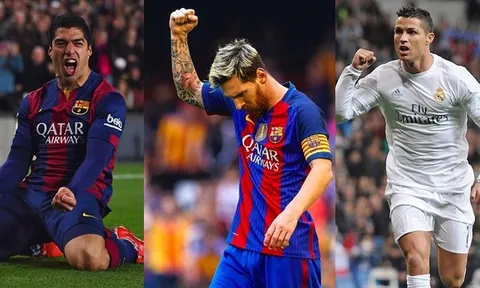 Messi, Suarez bay cao, Bale đuổi kịp Ronaldo trong cuộc đua Pichichi