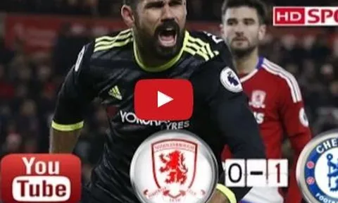 Middlesbrough 0 - 1 Chelsea (vòng 12 Ngoại hạng Anh)