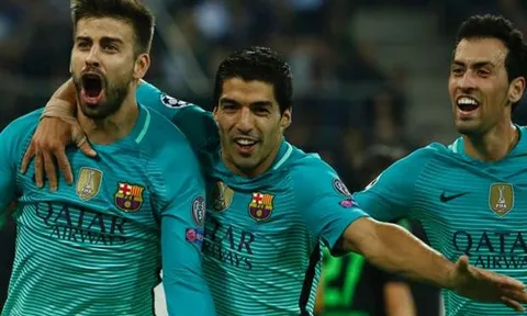 Monchengladbach 1-2 Barcelona (vòng bảng Champions League)
