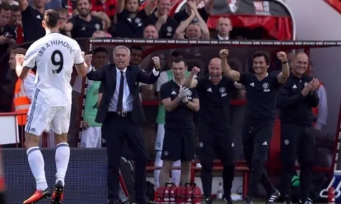 Ibra, Rooney đồng loạt nổ súng, Man United giành trọn 3 điểm trên sân Bournemouth