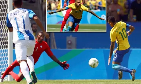Neymar ghi bàn giây thứ 14, Brazil hủy diệt Honduras bằng chiến thắng 6 sao