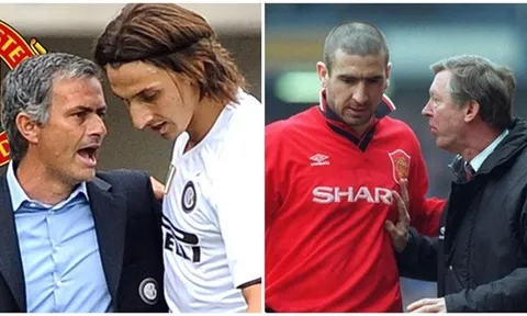 Nhìn Mourinho và Ibrahimovic, chợt nhớ đến Sir Alex Ferguson và Cantona