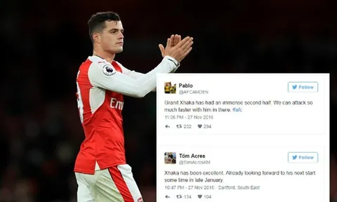 NHM Arsenal: 'Xhaka cần ra sân đá chính vào mỗi tuần'