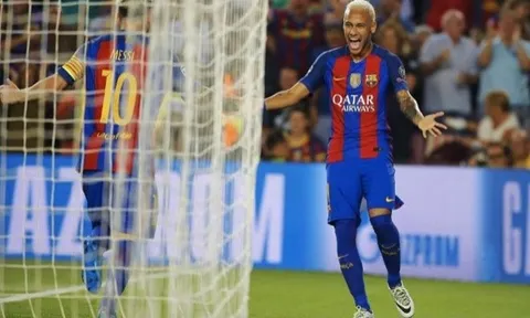 Như Messi, Neymar cũng lập kỷ lục ở Champions League