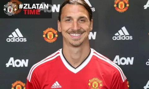 Nóng: Ibrahimovic rạng rỡ bên áo đấu Man United