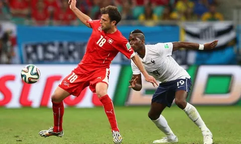 Paul Pogba chơi cực hay trận gặp Thụy Sĩ