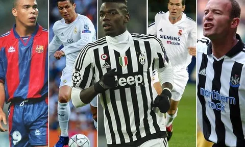 Paul Pogba và những cột mốc chuyển nhượng đáng nhớ trong lịch sử bóng đá thế giới