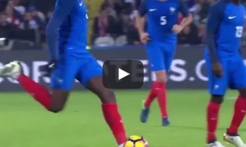 Pha chuyền bóng siêu ảo của Paul Pogba trong trận Pháp - Bờ Biển Ngà