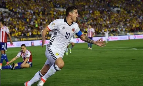 Pha dứt điểm quyết đoán của James Rodriguez vs Paraguay