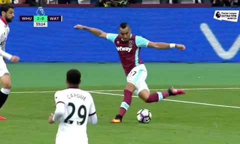 Pha rabona kiến tạo cực "ảo" của Dimitri Payet trước Watford