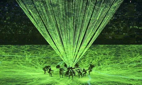 Pháo hoa, kỹ xảo ánh sáng rực rỡ đêm khai mạc Olympics Rio