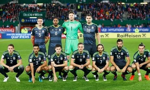 Phong cách chụp ảnh xấu hiếm thấy của tuyển xứ Wales