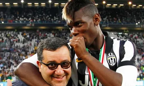 Mino Raiola dội 'gáo nước lạnh' vào Man United trong vụ Pogba