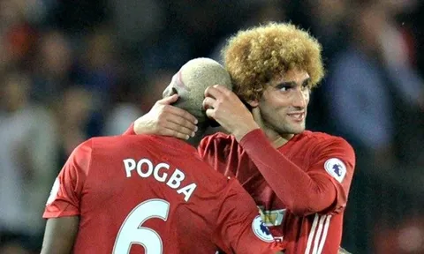 Pogba mất hút vì nhường đất cho Fellaini