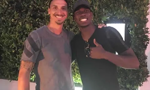 Vừa đến, Pogba đã kết thân với Ibra