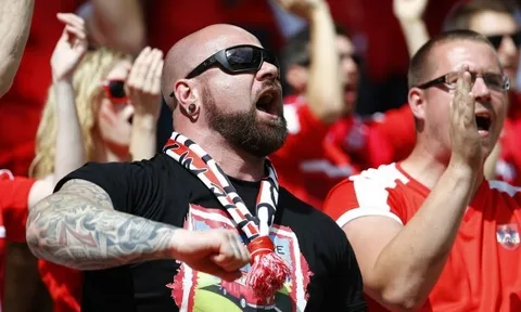 Những cổ động viên 'hổ báo' nhất ở các khán đài EURO 2016