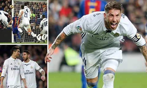 Ramos đánh đầu phút cuối, Real Madrid thoát thua siêu kinh điển