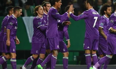 Ronaldo tịt ngòi, Real 'thắng nhọc' trước 10 người của Sporting CP