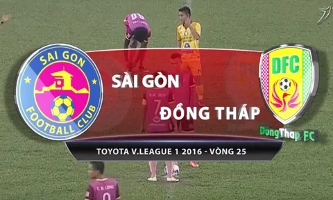 Sài Gòn FC 4-0 Đồng Tháp (Vòng 25 V-League 2016)