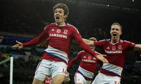 Sai lầm phút cuối, Man City 'mất trắng' 2 điểm trước Middlesbrough