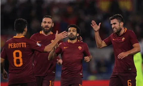 Salah lập hat-trick, Roma đè bẹp Bologna