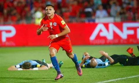 Sanchez lập cú đúp, Chile ngược dòng nhấn chìm Uruguay