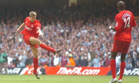 Siêu phẩm của Steven Gerrard vào lưới West Ham
