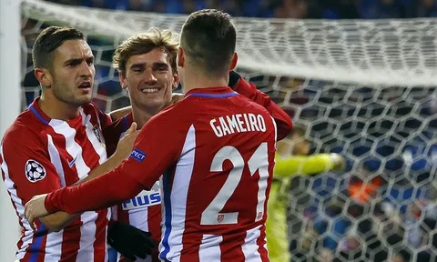 Song sát Pháp tỏa sáng, Atletico Madrid chễm chệ ngôi đầu